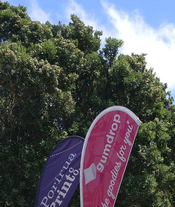 Teardrop Flag design Porirua